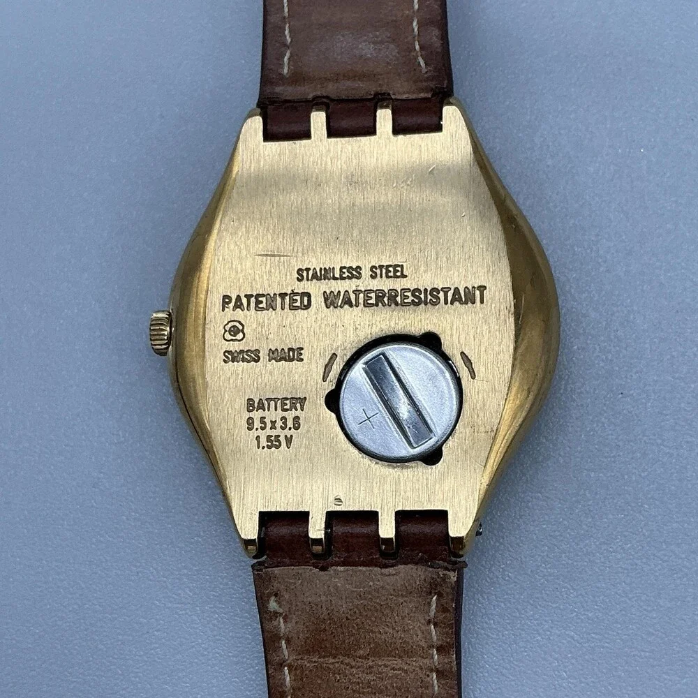 Vintage Swatch Irony Big Handsome PrinceYGG400 Mens Watch 37mm New Battery